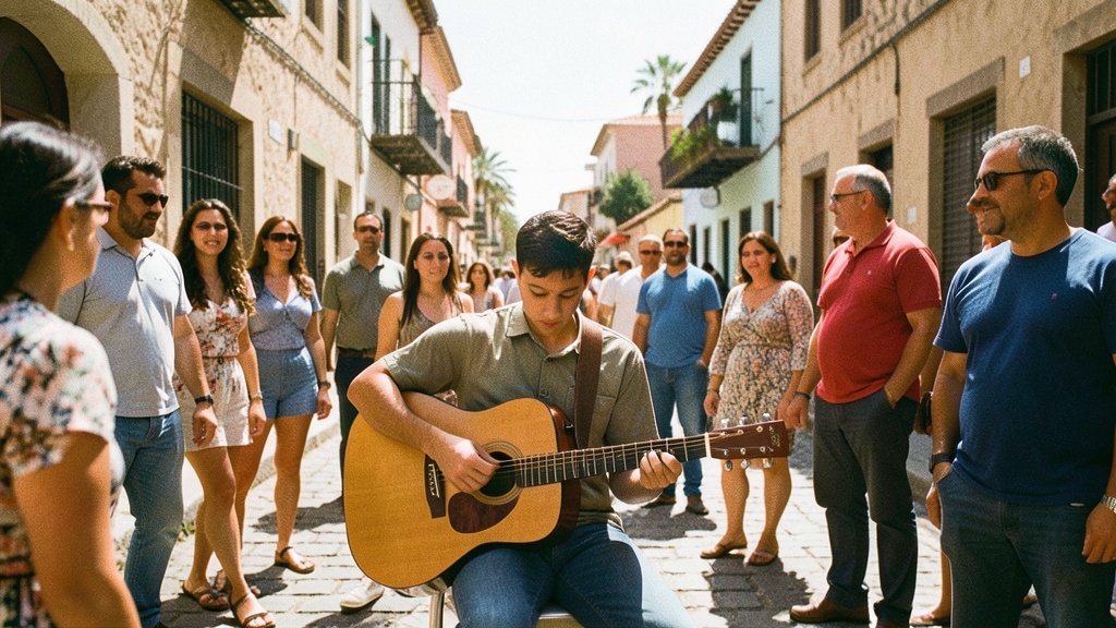 Joven músico ciego de El Empalme destaca en redes y cruza fronteras con su talento