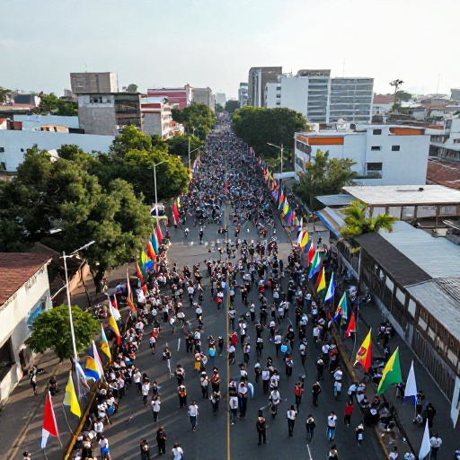 El Rosario celebra 34 años de parroquia con desfile cívico y orgullo local