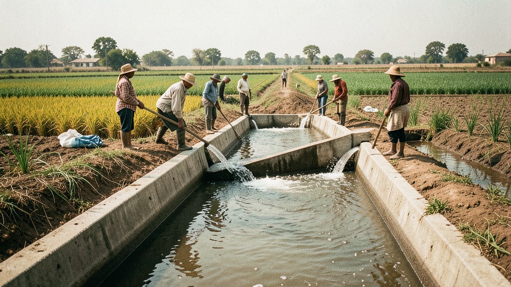 Albarradas en Hampton captan agua para riego anual en El Empalme