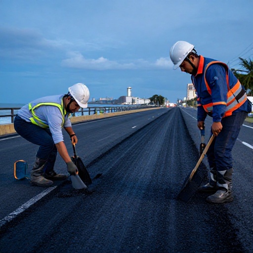 GAD El Empalme inicia asfaltado de 2 km más en vía a La Caraca