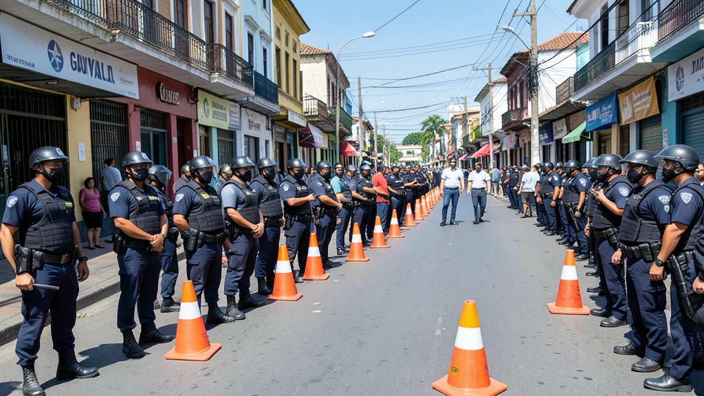 Gobernación despliega 10.000 efectivos para asegurar el feriado del 10 de Agosto en Guayas