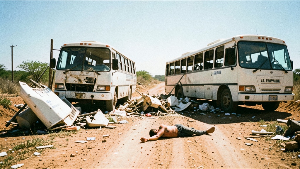 Choque entre dos buses cierra vía El Empalme-Quevedo y deja un herido grave