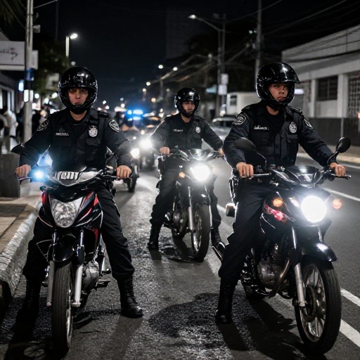 ATM retiene motos sin placas en operativo nocturno para garantizar seguridad vial