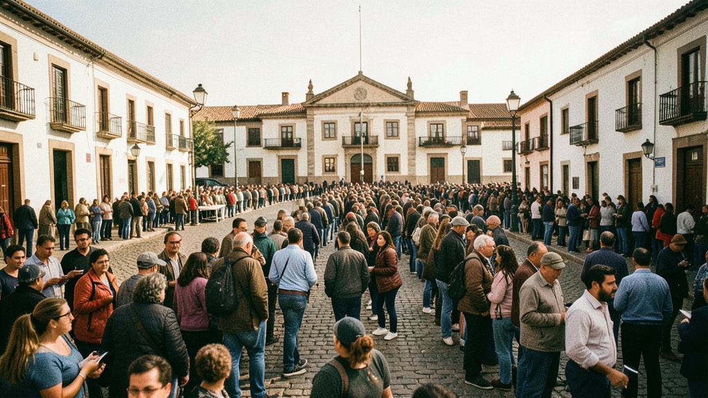 Fila masiva y cierre de puertas en el Empalme al inicio de las elecciones