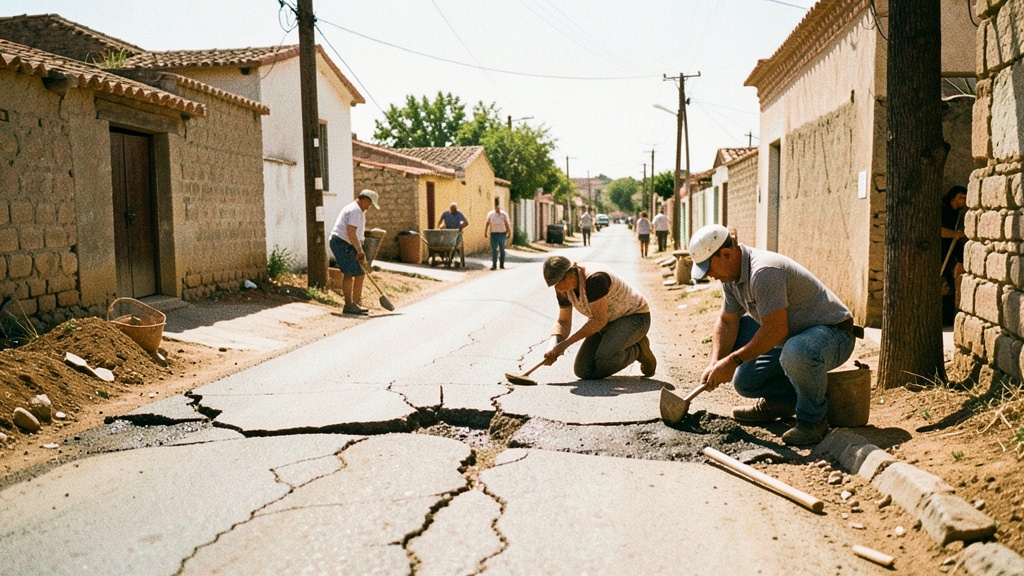 Obras urbanas en El Empalme mejoran vida y generan empleo local