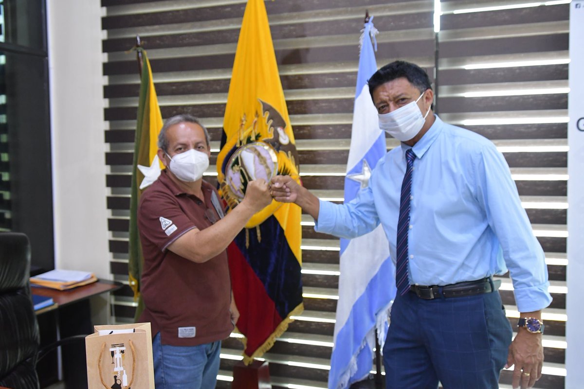 Alcalde de Puebloviejo visitó El Empalme para estrechar lazos institucionales