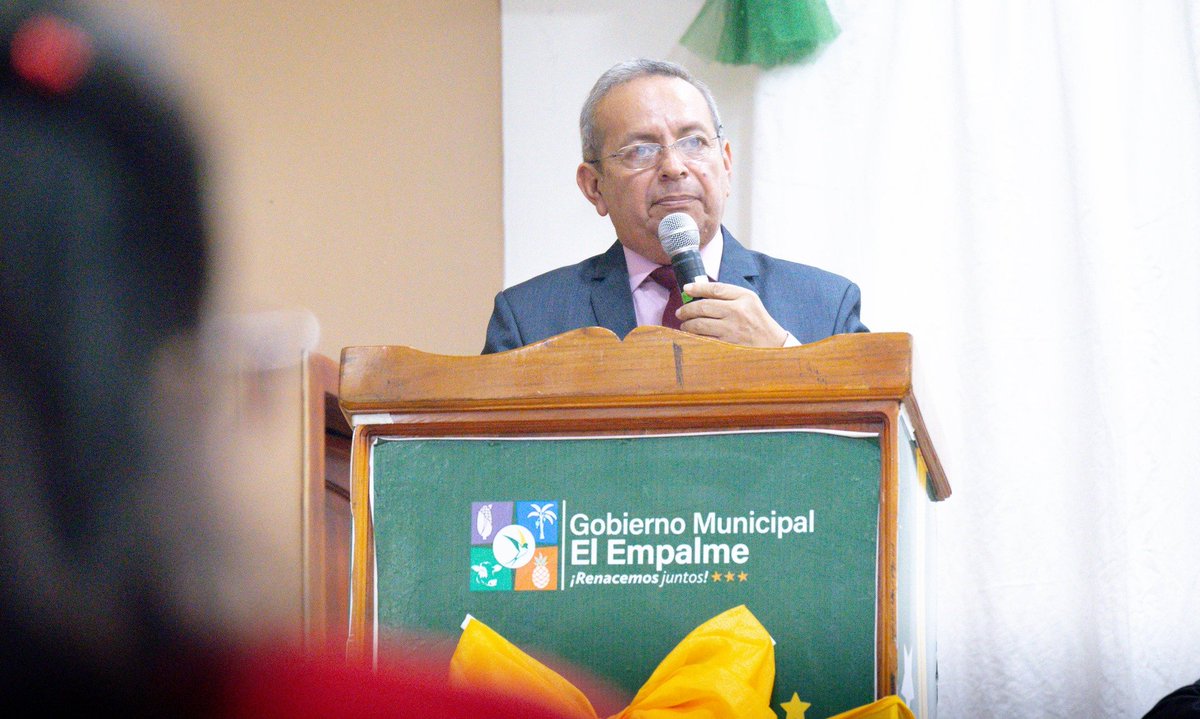 El Municipio de El Empalme juramentó a Rodolfo Cantos como alcalde para 2023-2027