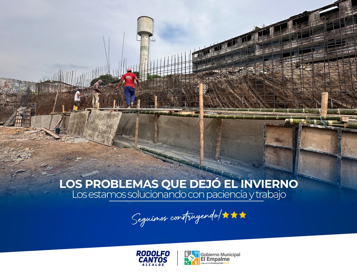 Muro del colegio Vicente Rocafuerte colapsa por lluvias en El Empalme