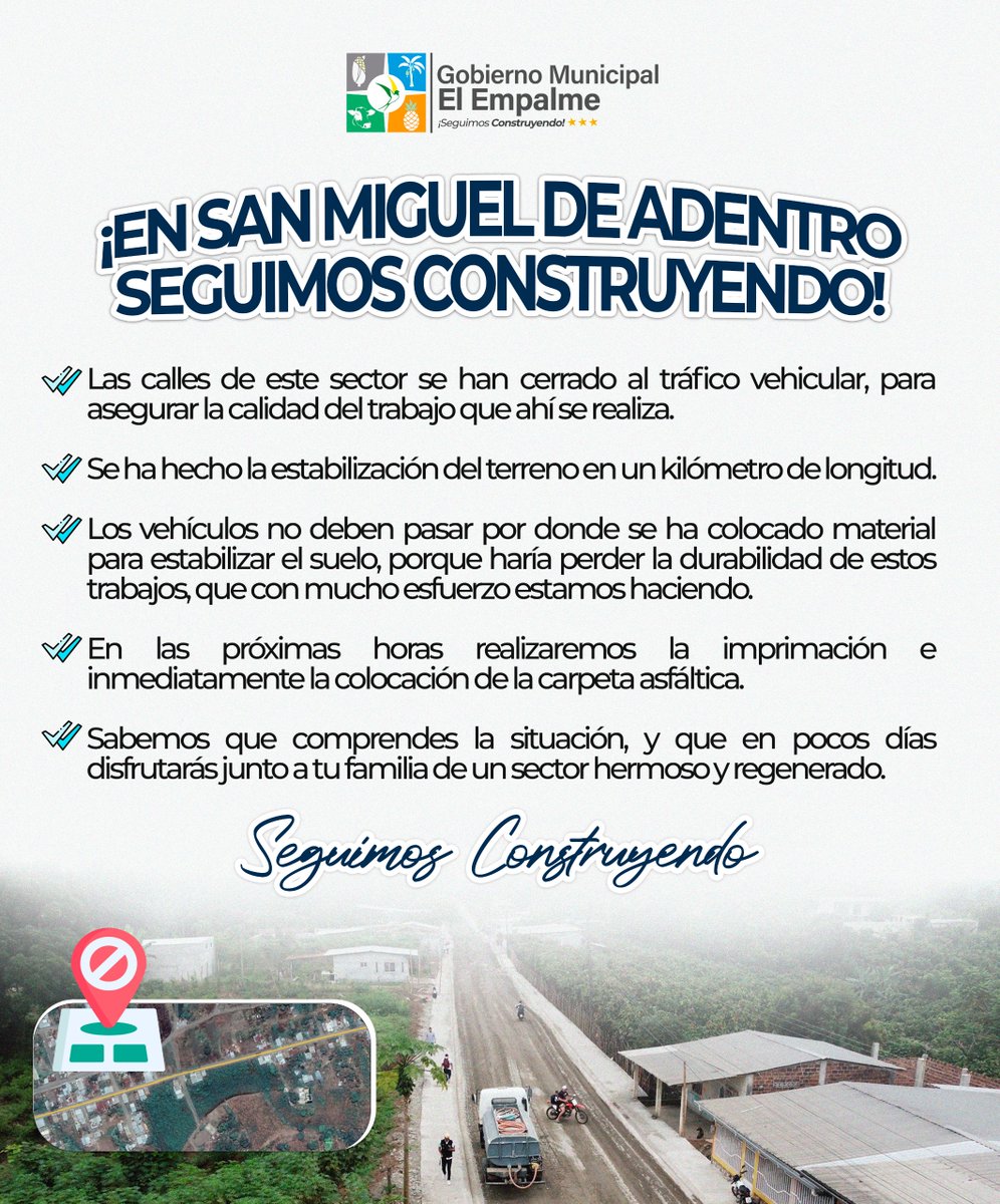 Trabajos en San Miguel de Adentro mantienen a los vecinos atentos