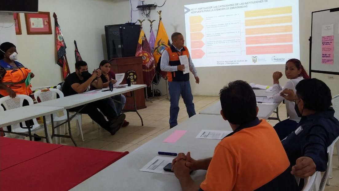 Secretaría de Gestión de Riesgos revisa plan de preparación ante desastres en Guayas
