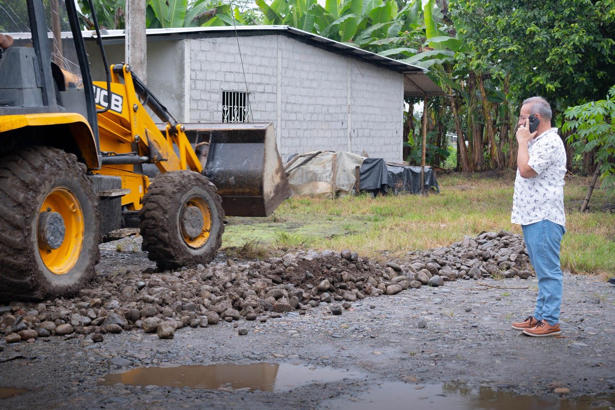 Inician obras en Pimocha para mejorar calles de Bolívar