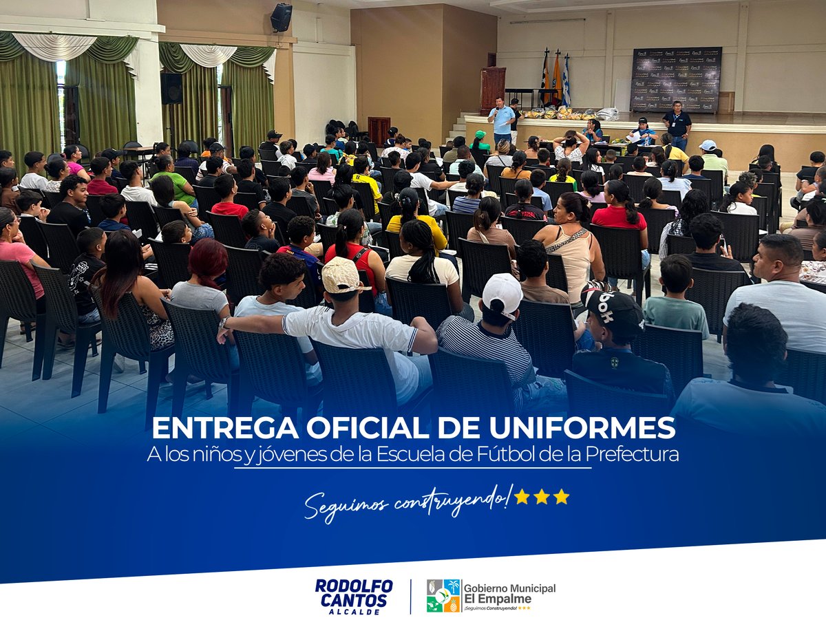 El Empalme entrega uniformes para el intercantonal de fútbol