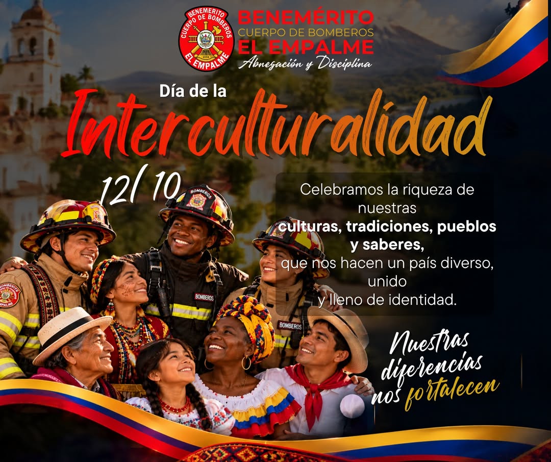 Bomberos de El Empalme celebran el Día de la Interculturalidad con enfoque en el servicio