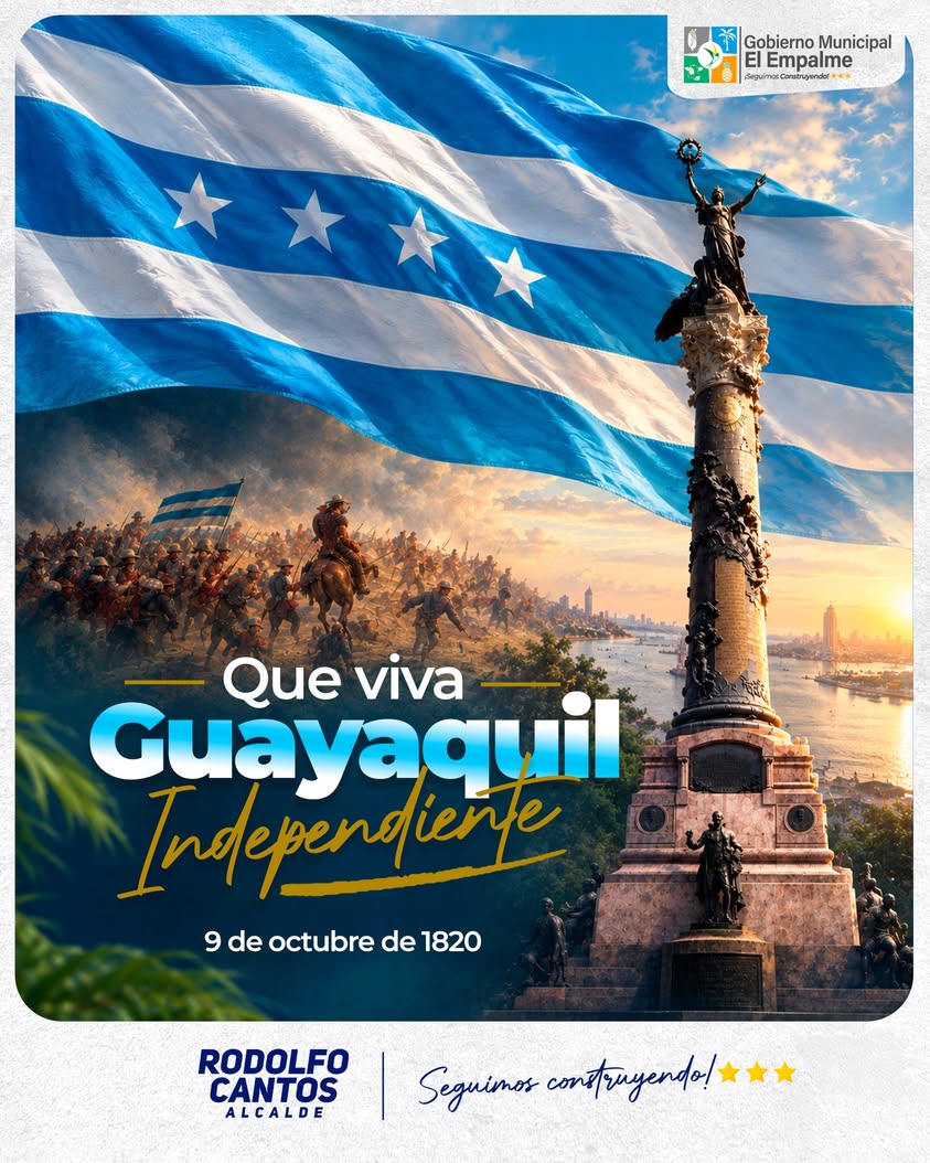 El Empalme celebra 206 años de la Independencia de Guayaquil