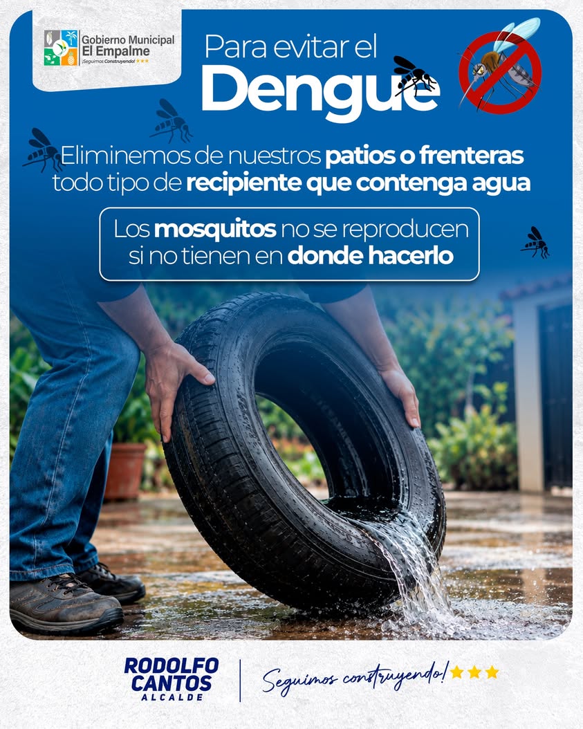 El Empalme alerta a vecinos sobre prevención del dengue