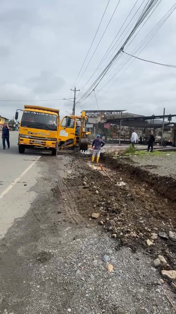 Arranca la regeneración urbana de la avenida Guayaquil en El Empalme