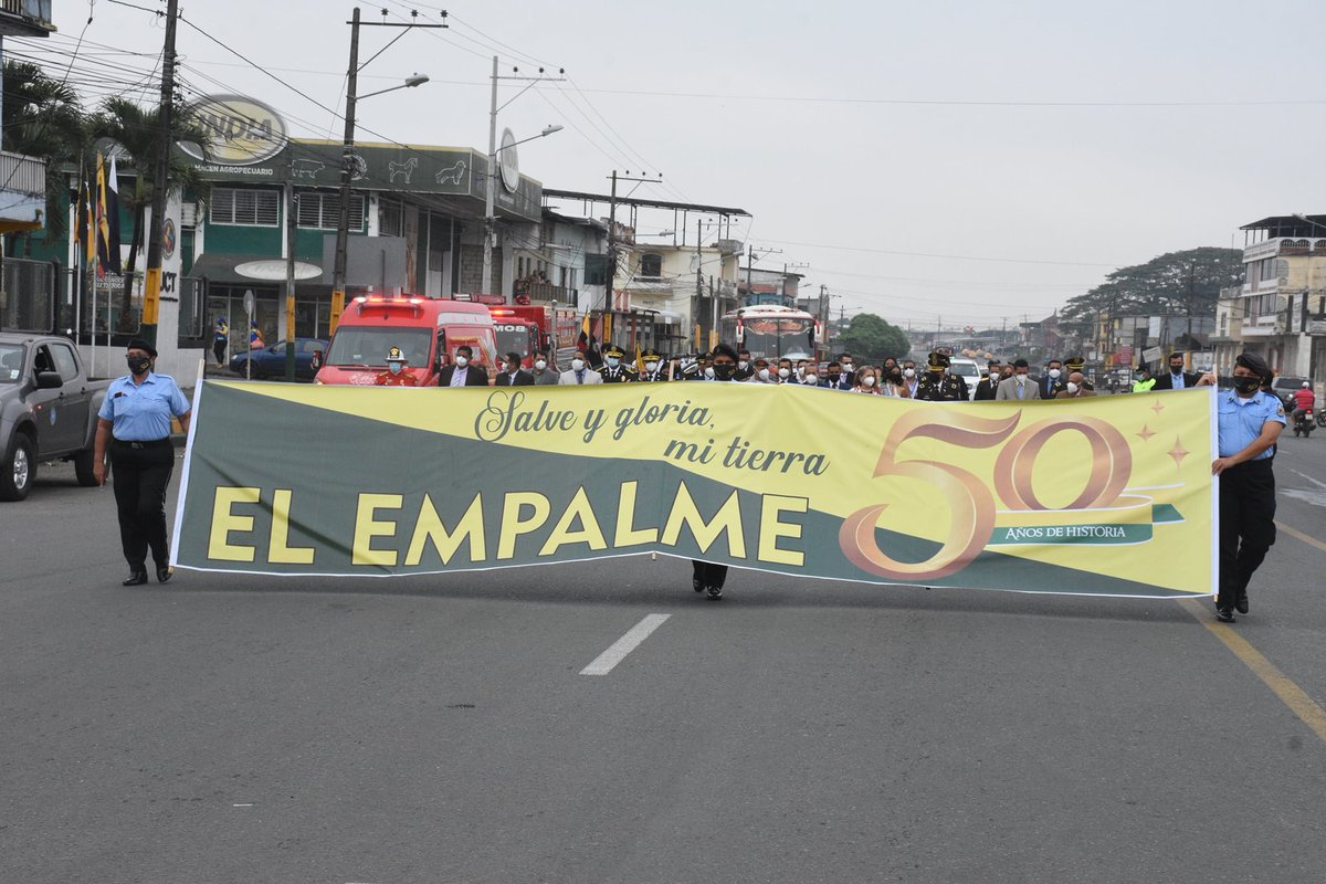 Autoridades rinden homenaje al pueblo de El Empalme en su aniversario