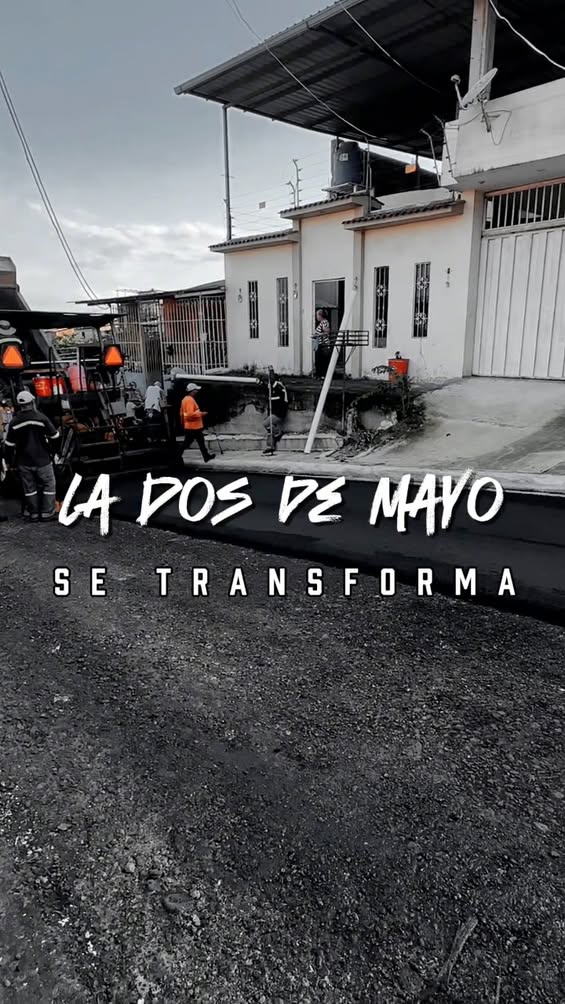 Obras de transformación transforman la calle Dos de Mayo en El Empalme